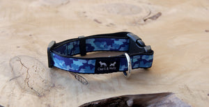 Blue Camo Dog Collar