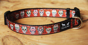 Day of the Dead Dog Collar
