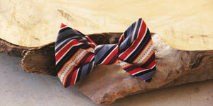 Smart Stripes Bow Tie