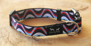 Ocean Waves Dog Collar