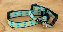 Load image into Gallery viewer, Pineapples Blue Dog Collar